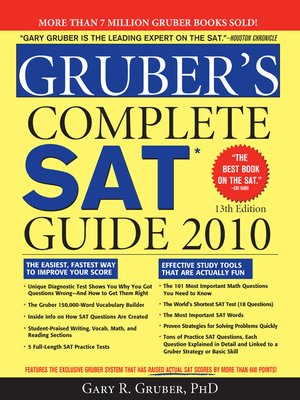 cover image of Gruber’s Complete SAT Guide 2010